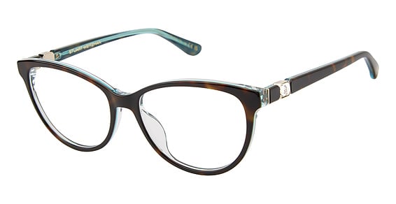 Stuart Weitzman WZN 1013 - Havana Turquoise, Acetate, Cat Eye frame