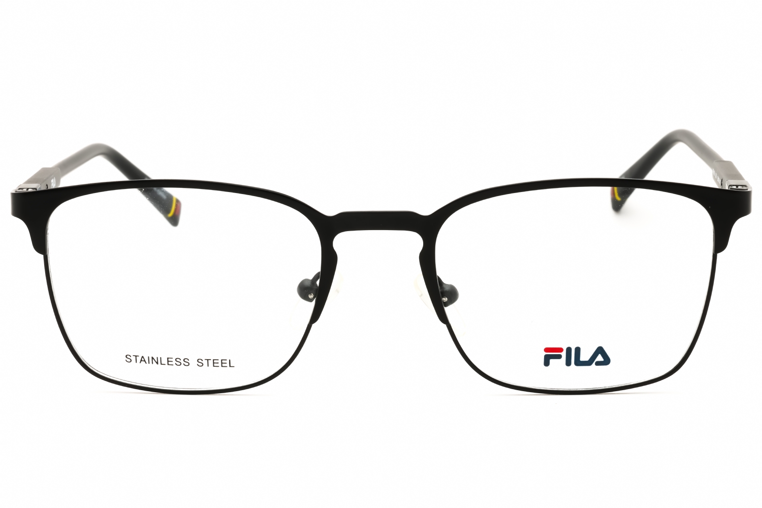 Fila Black Stainless Steel Glasses  (Frames) FILA x Revel Tune VFI502 Shiny Black Eyeglasses | Includes  main image 3