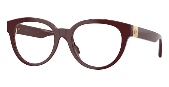 Versace VE3384 - Burgundy, Plastic, Round frame