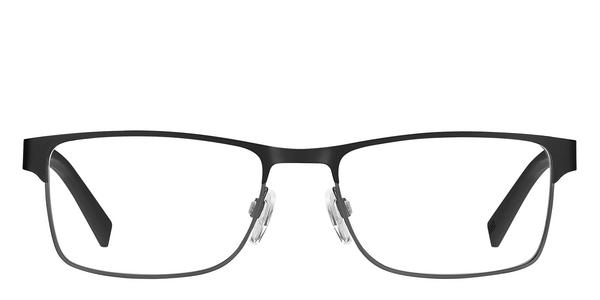 Tommy Hilfiger TH 2041 - Matte Black Ruthenium, Stainless Steel, Rectangle frame