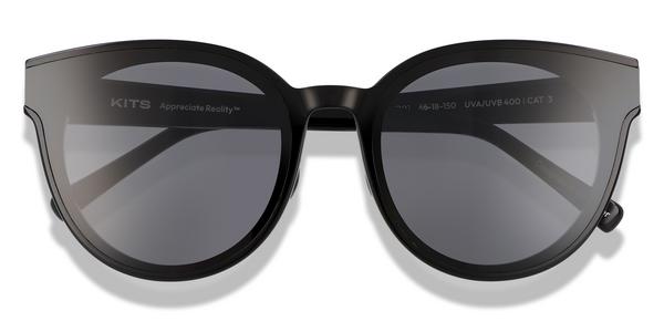 KITS Lily Lift-off™ - Black, Acetate, Round frame