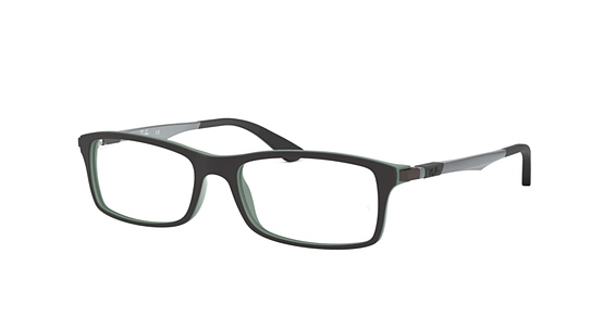 Ray-Ban RX7017 - Black On Green, Acetate, Rectangle frame