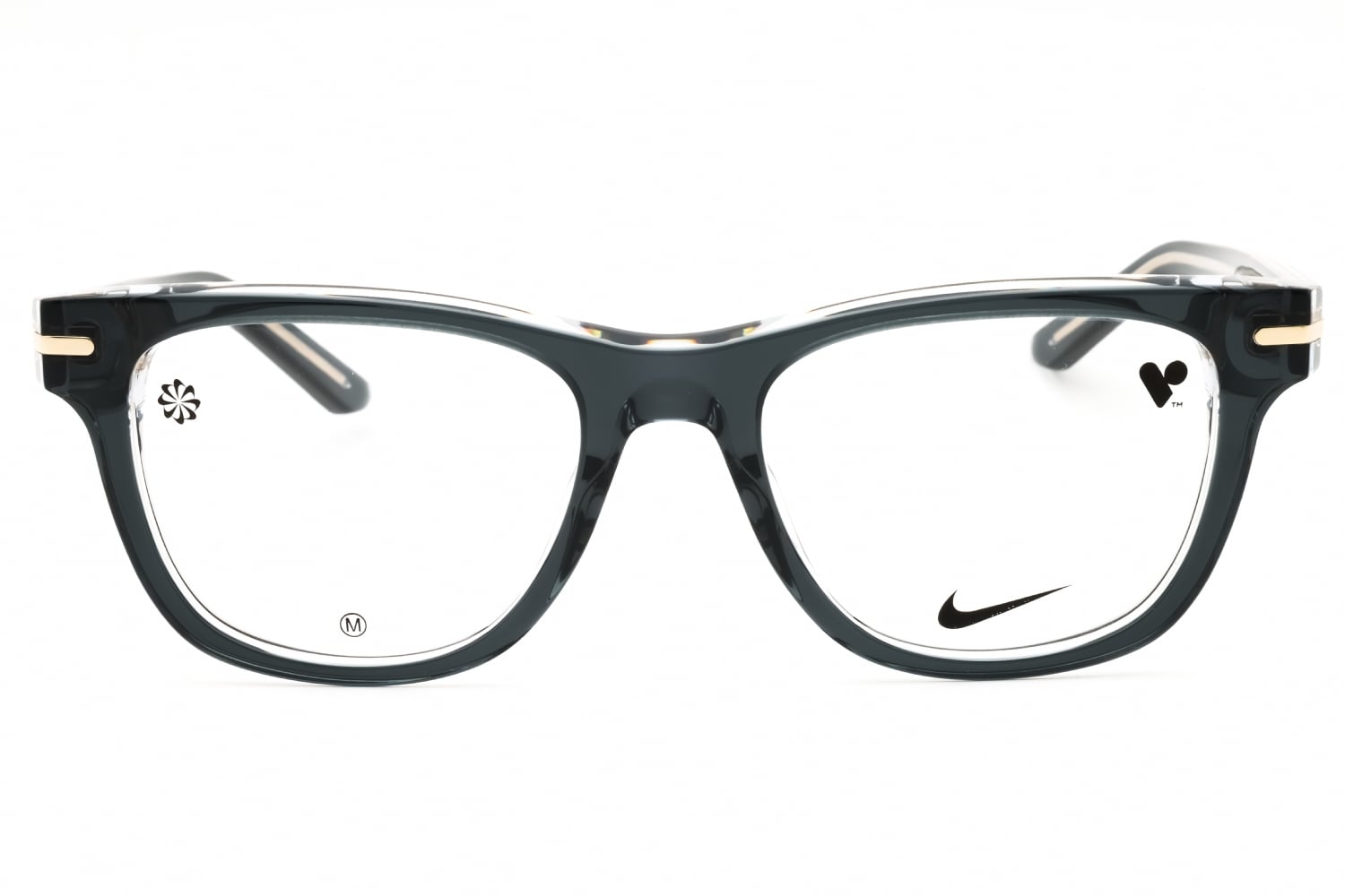 Nike NIKE 7176 - Charcoal/crystal Laminate, Acetate, Rectangle frame