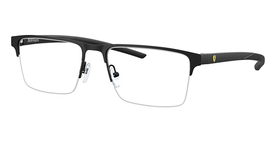 FERRARI FZ7001 - Matte Black, Metal, Rectangle frame