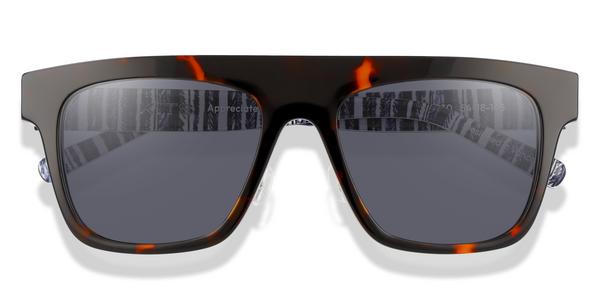 KITS Ronaldo Primo Lift-off™ Sun - Havana/Stripe, Acetate, Flat-Top frame