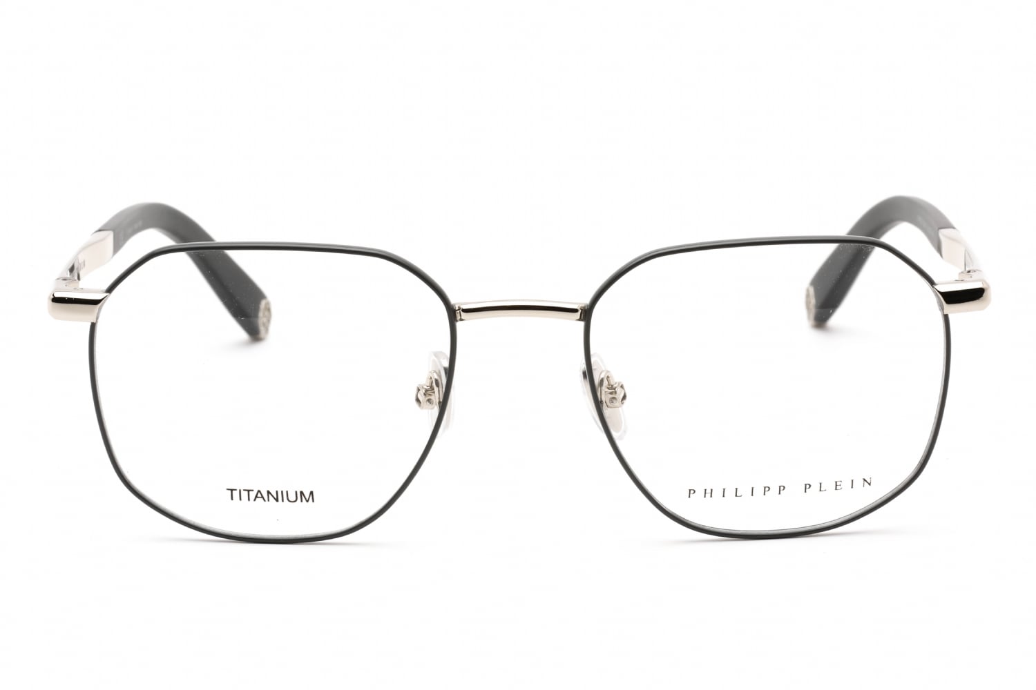 Philipp Plein VPP020M - Shiny Palladium, Metal, Round frame