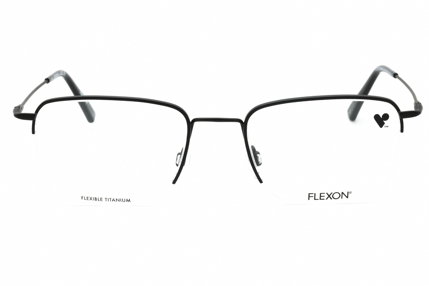 Flexon FLEXON H6041 - Black, Metal, Rectangle frame