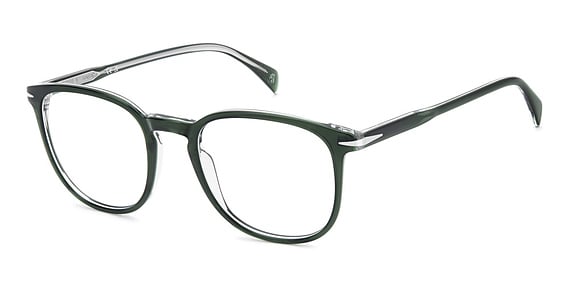 David Beckham DB 1212 - Grn Cryst, Acetate, Rectangle frame