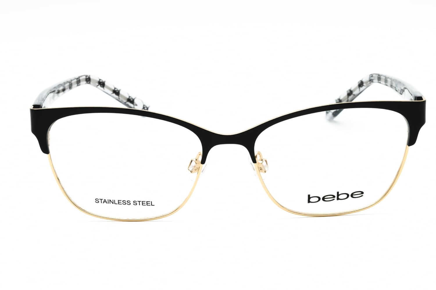 Bebe BB5196 - JET, Metal, Rectangle frame