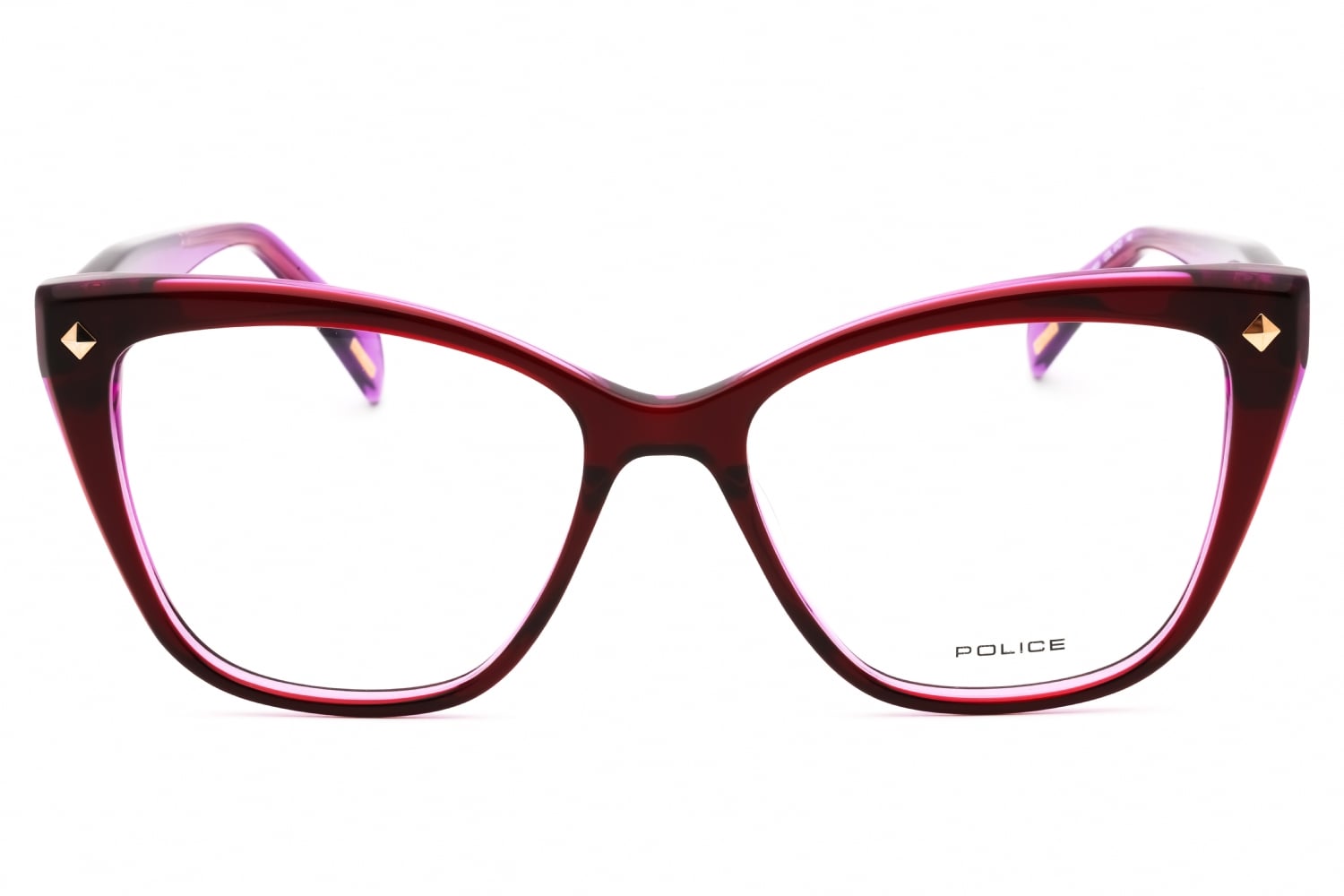 Police VPLM03 - Burgundy/purple, Acetate, Cat Eye frame
