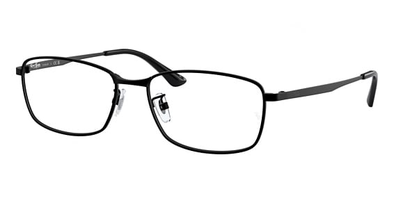 Ray-Ban RX8775D - Matte Black, Titanium, Rectangle frame