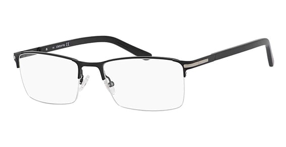 Liz Claiborne CB 240 - Matte Black, Stainless Steel, Rectangle frame
