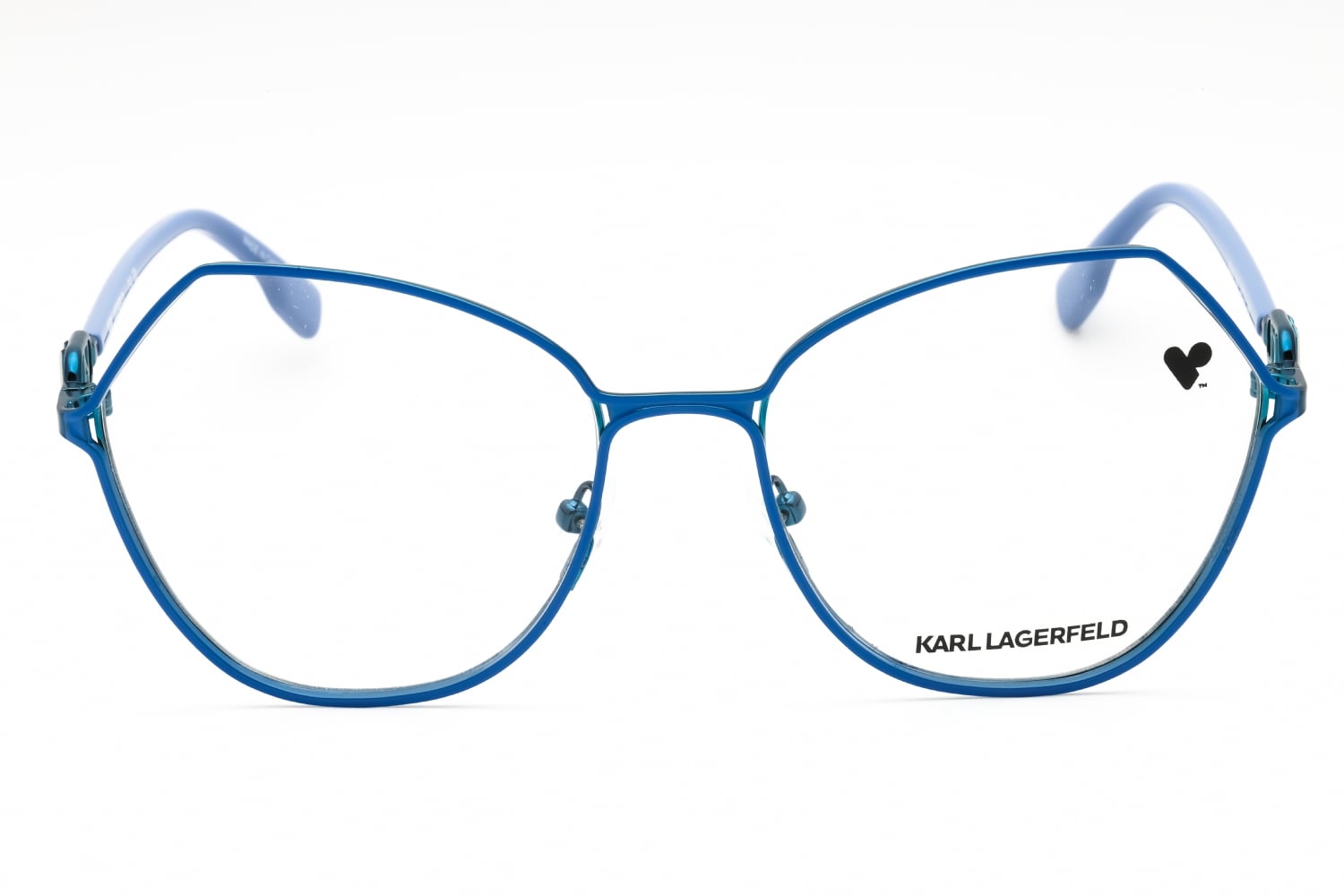 Karl Lagerfeld KL343 - Blue, Metal, Oval frame