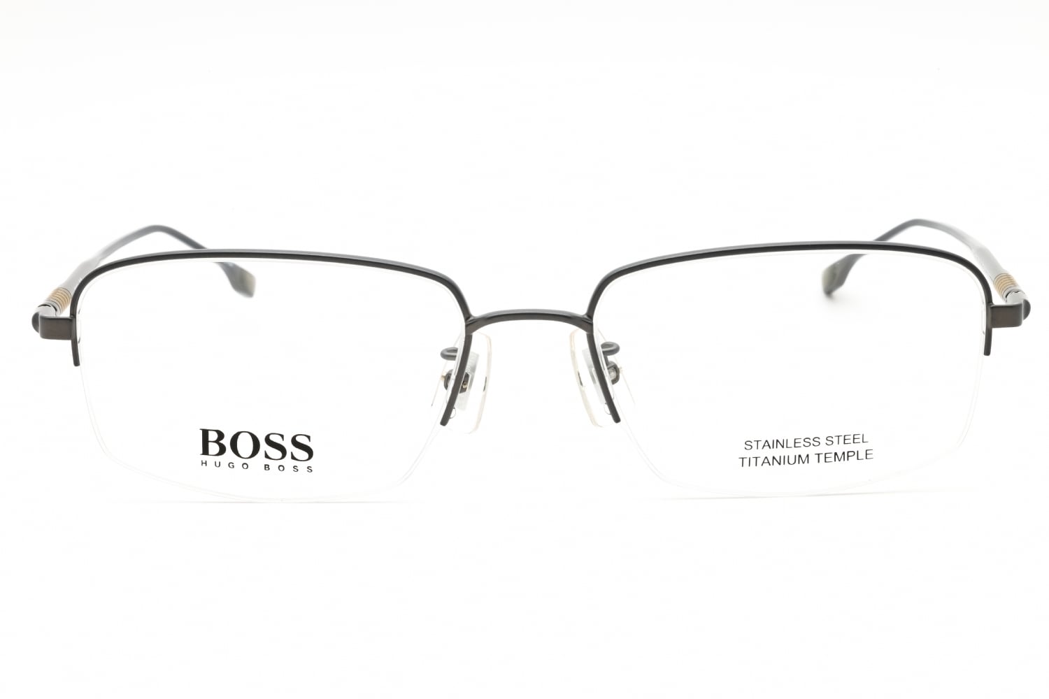 Hugo Boss BOSS 1298/F - Matte Ruthenium, Metal, Rectangle frame