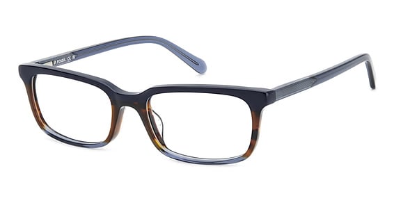 Fossil FOS 7187 - Blue, Acetate, Rectangle frame