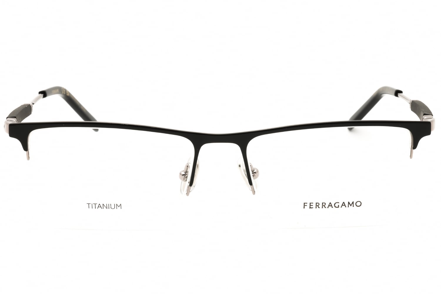 Salvatore Ferragamo SF2586 - Black/light Ruthenium, Titanium, Rectangle frame