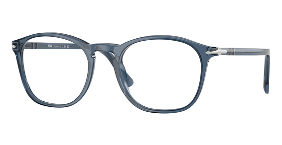 Persol PO3007VM - Transparent Denim Blue, Plastic, Round frame