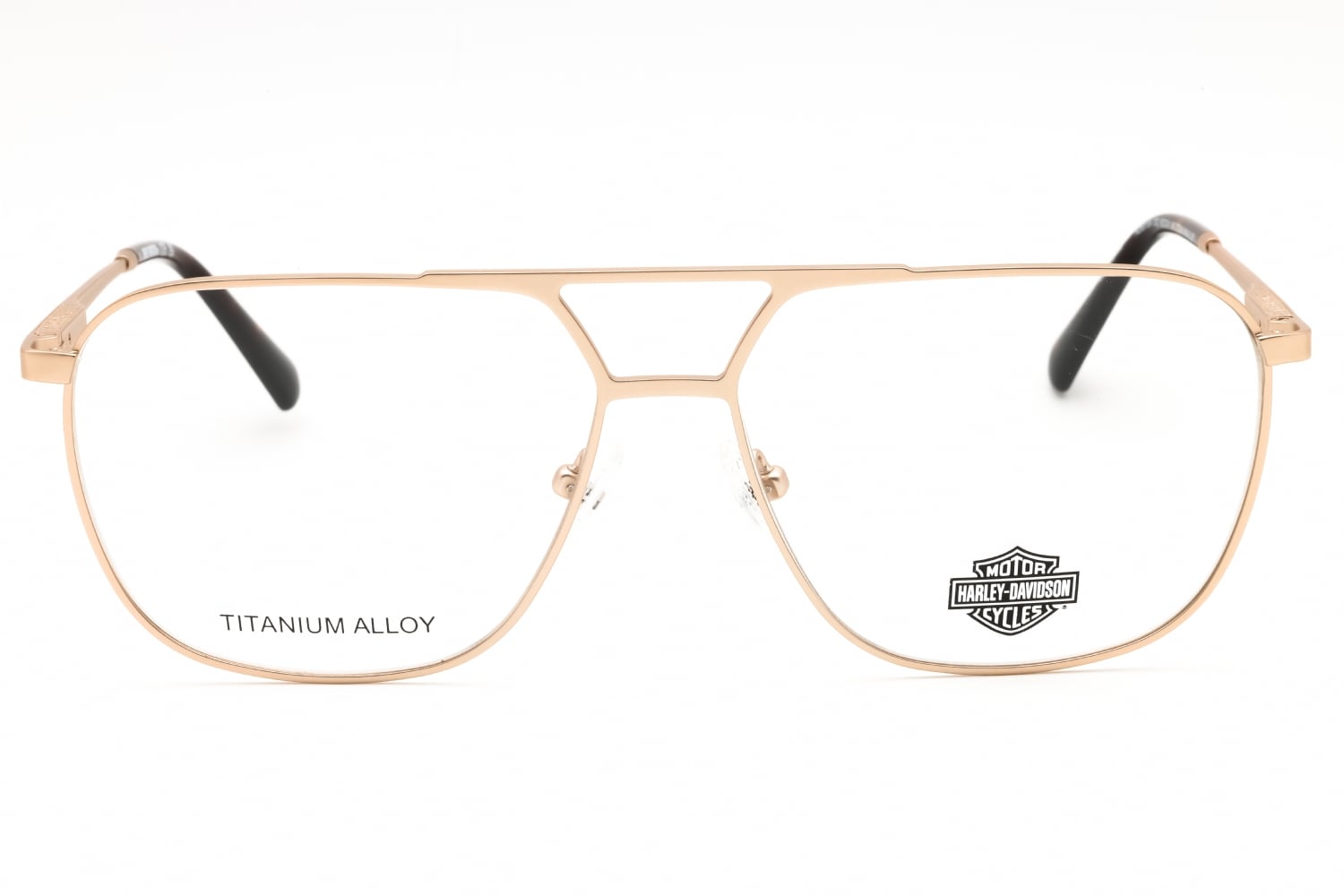 Harley Davidson HD50104 - Pale Gold, Titanium, Aviator frame