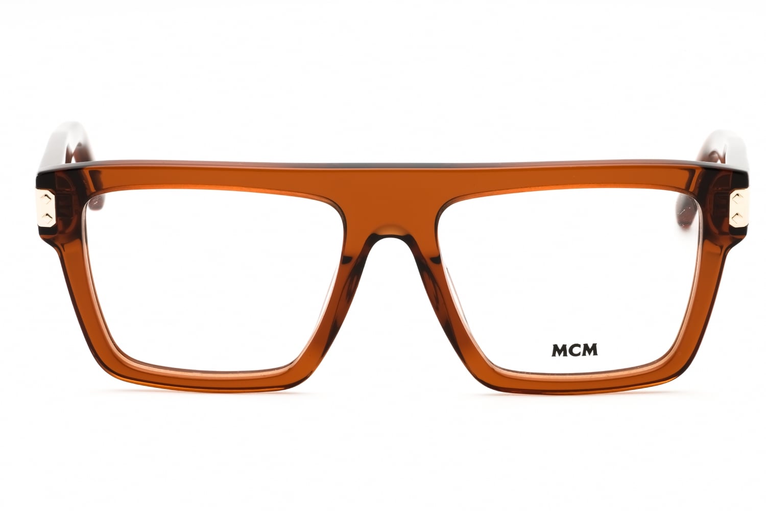 MCM MW5006 - Shiny Light Brown, Acetate, Rectangle frame