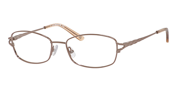 Liz Claiborne L 628 - Coral, Metal, Rectangle frame