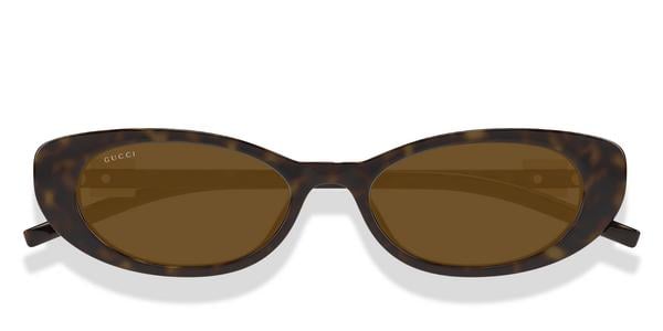 Gucci GG1680S - Havana Brown, Plastic, Cat Eye frame