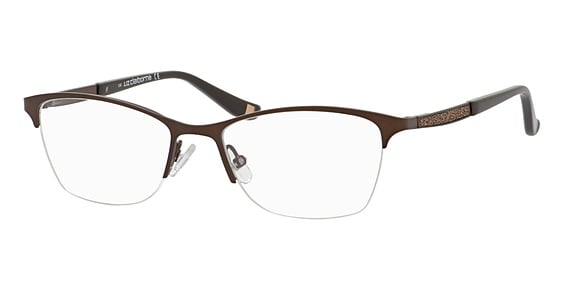 Liz Claiborne L 442 - Brown, Stainless Steel, Cat Eye frame