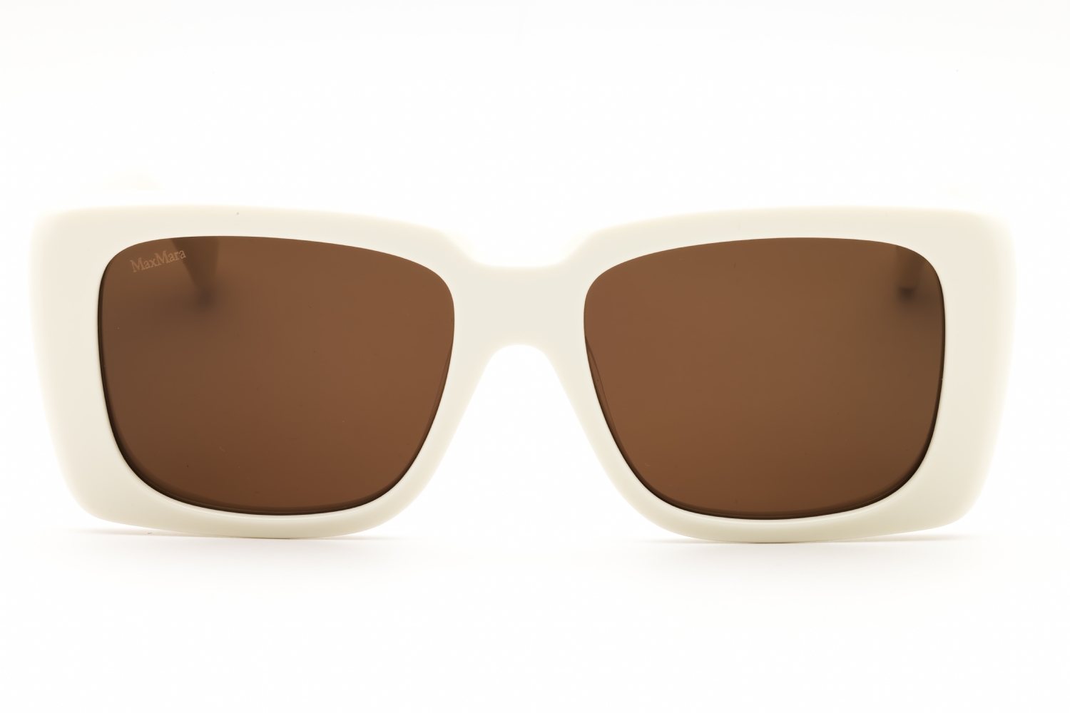 Max Mara MM0091 - White, Acetate, Rectangle frame