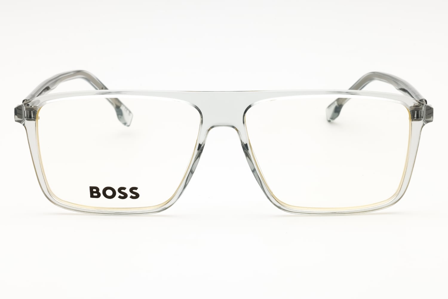 Hugo Boss BOSS 1636 - Grey, Plastic, Rectangle frame