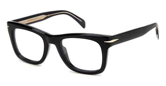 David Beckham DB 7105 - Black, Acetate, Rectangle frame