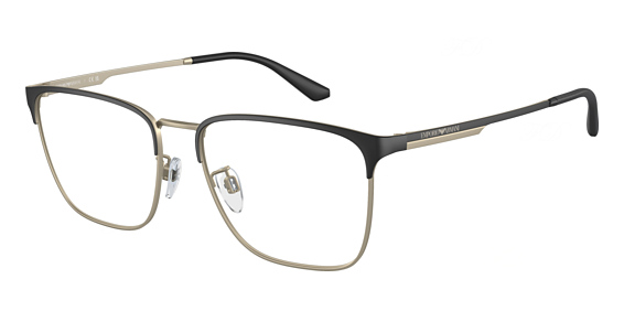 Emporio Armani EA1146D - Matte Black, Metal, Oval frame