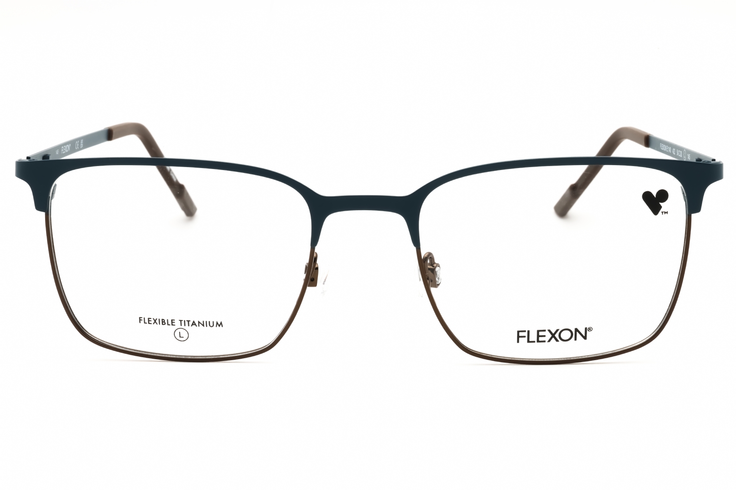 Flexon FLEXON E1140 - Matte Blue Stargazer/coffee, Metal, Rectangle frame