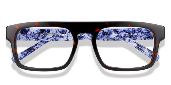 KITS Crest Primo Lift-off™ - Havana/Stripe, Acetate, Flat-Top frame