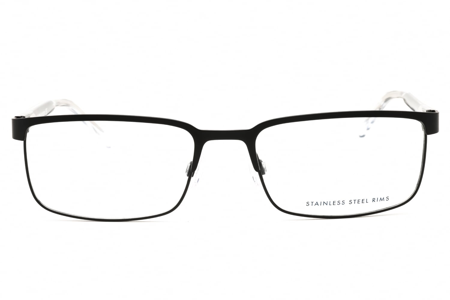 Tommy Hilfiger Th 1235 - Matte Black Crystal, Metal, Rectangle frame