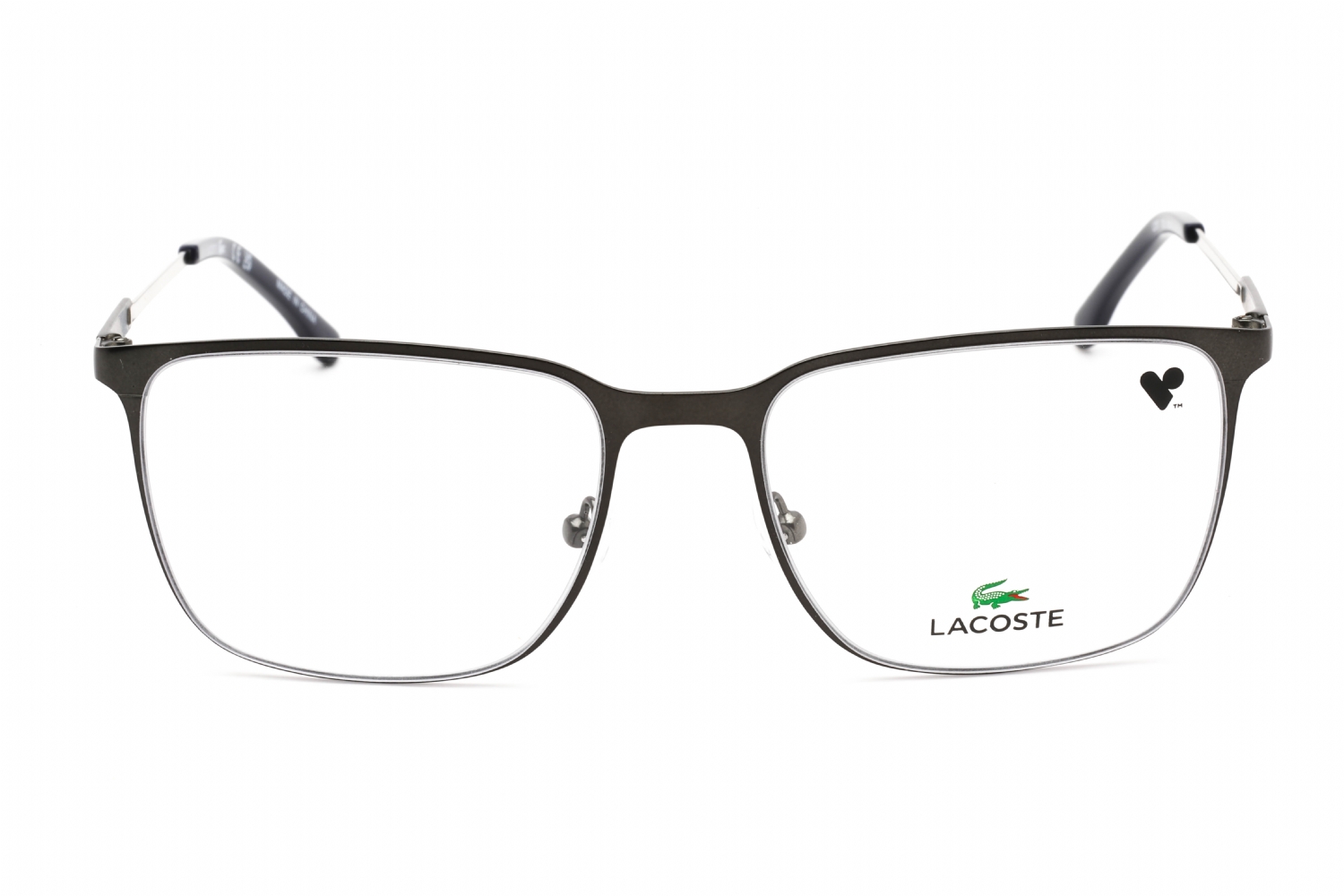 Lacoste L2287 - Matte Dark Grey, Metal, Rectangle frame