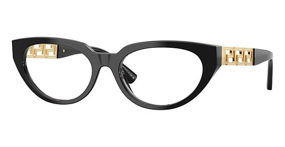 Versace VE3383F - Black, Plastic, Cat Eye frame