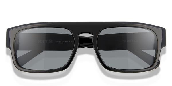 KITS Crest Sun - Black, Acetate, Flat-Top frame
