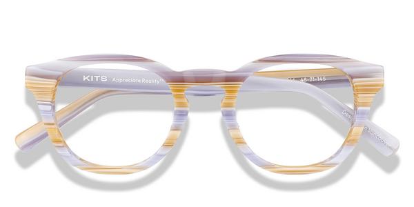 KITS Wednesday Lift-off™ SE - Blue Stripe, Acetate, Round frame