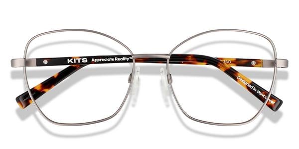 KITS Everly - Gunmetal / Dark Havana, Metal, Cat Eye frame