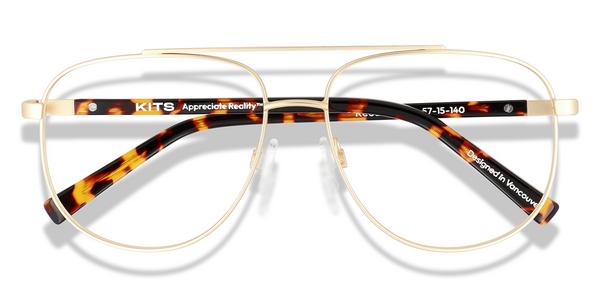 KITS Reed - Gold / Havana, Metal, Aviator frame