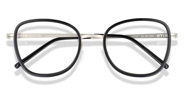 KITS Haze - Black Acetate / Gold Metal, Acetate, Cat Eye frame