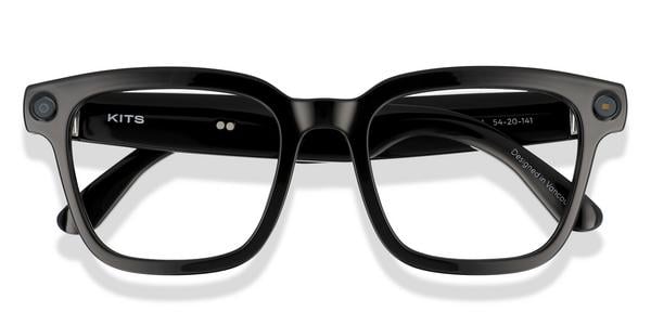 KITS Pangolin 3 Smart Glasses - Black, Plastic, Rectangle frame