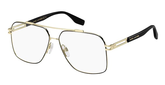 Marc Jacobs Marc 634 - Gold Black, Stainless Steel, Aviator frame