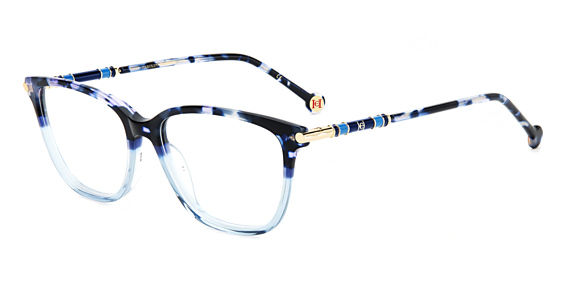 Carolina Herrera CH 0027 - Havana Blue, Acetate, Rectangle frame