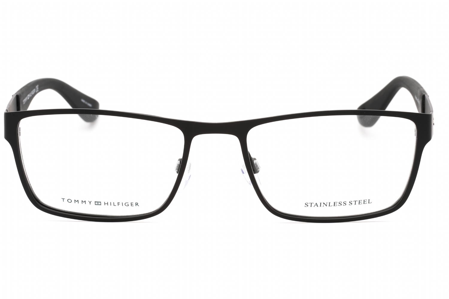Tommy Hilfiger Th 1543 - Matte Black, Metal, Rectangle frame