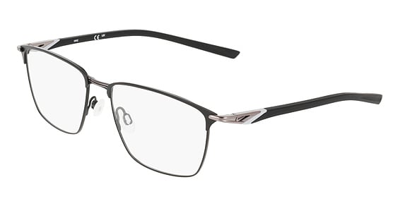 Nike NIKE 6066 N - Matte Black, Metal, Rectangle frame