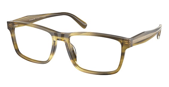 COACH HC6292U - Striated Olive, Plastic, Rectangle frame