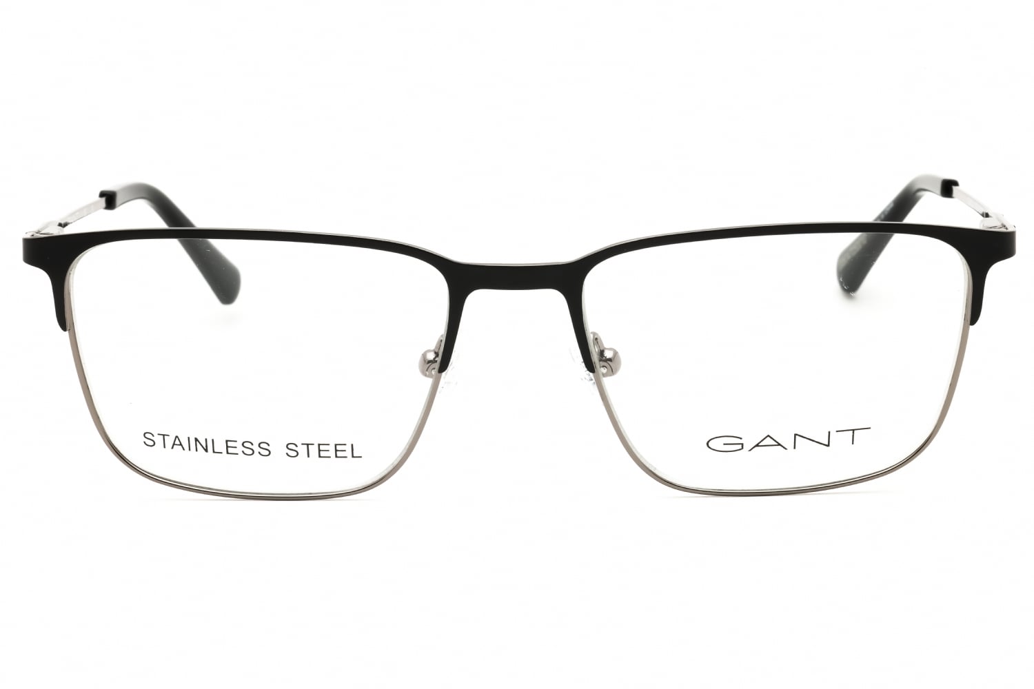 Gant GA3241 - Matte Black ON Dark Ruthenium Silver, Metal, Rectangle frame