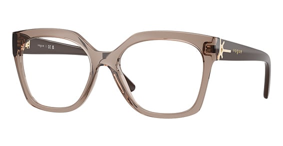 Vogue VO5691 - Transparent Brown, Acetate, Rectangle frame
