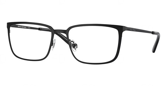 Brooks Brothers BB1110 - Matte Black, Metal, Rectangle frame