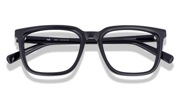KITS Fir - Black, Acetate, Rectangle frame